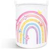 Pomodee Cesto Biancheria Sporca Arcobaleno Bambini, Cesta Giochi Pieghevole | 43 L cestino portaoggetti giocattoli vestiti, cesta giochi bambini, tela impermeabile - cameretta, bagno, regalo
