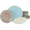 Creatable 20965, serie Nature Collection SKANDINAVIEN, set di piatti da 12 pezzi
