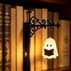 Lerkely Lampada da libreria Vintage Library Lantern, Illuminazione decorativa per libreria, lampada da libreria, luce notturna a LED, luci per angolo lettura, soggiorno, studio (Ghost)