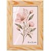 Velora Home&Living VELORA H&L Cornice Foto Legno naturale A5 15 x 21 cm - Cornice in Legno con Plexiglass Trasparente, Portafoto da Parete, Cornice per Poster, Fotografie, Puzzle, Diplomi e Certificati