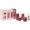Bolsius Candele rustiche con diffusore a bastoncini e candela profumata - Set regalo da 5 pezzi - Fruit Splash - Melograno - Candele decorative per la casa - Lunga durata - Festa della Mamma