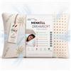 MENKËLL - Cuscino Memory Foam Forato Made in Italy con Federa Aloe Vera Sfoderabile - Guanciale Ergonomico e Traspirante per Testa e Collo Cervicale (1, MEMORY FORATO, 18cm)