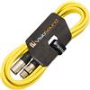 VisioSound Cavo Mic XLR Maschio a Femmina/Microfono bilanciato/Cavo Patch Mic / 7 Colori 3m Giallo
