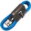 VisioSound Cavo Mic XLR Maschio a Femmina/Microfono bilanciato/Cavo Patch Mic / 7 Colori 3m Blu