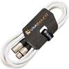 VisioSound Cavo Mic XLR Maschio a Femmina/Microfono bilanciato/Cavo Patch Mic / 7 Colori 3m Bianca