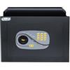 YALE Cassaforte a muro Y3260525 nera, con accessso digitale programmabile, Dimensioni: 46x34x24 cm