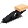 Jeffergarden Scalpello Pialla Acciaio Legato Manico Acero Compatto | Corpo in Acciaio Legato, Manico in Acero Impregnato di Resina, Utensile per Falegnameria, per Tappi di Legno, Rimozione