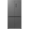 GRF Frigorifero americano GRF SC9160931LX, Sistema raffreddamento frigorifero: No Frost; congelatore: Frost, Capacità netta totale 522 l, Rumorosità: 37 dB(A), Dimensioni: L 91,1 cm A 191,2 P 60 cm, Lava inox, Classe E