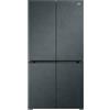 GRF Frigorifero americano GRF SLC836091RG1, Sistema Multi Flow: Sì; raffreddamento frigorifero: No Frost; congelatore: Frost, Capacità netta totale 485 l, Rumorosità: 38 dB(A), Dimensioni: L 83,6 cm A 191,2 P 60 cm, Grey, Classe E