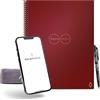 Rocketbook Core Quaderno Appunti Digitale - Riutilizzabile Taccuino Digitali A4 Rosso Quaderno A Spirale Puntinato, Block Notes, Penna Cancellabile Pilot Frixion Inclusi