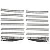 Walthers - Life Like Mrklin Z Scale Model Train Tracks Extension Set with Manual Turnouts
