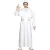 CARTOON Costume Papa Uomo Completo con Sottana Mantello Zucchetto e Cintura Travestimento Iconico per Carnevale Feste a Tema Eventi in Maschera Spettacoli Teatrali e Party Ironici