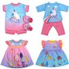 ZWOOS Vestiti per bambole da 30 a 40 cm, compatibili con JC Toys, Manhattan Toy e Plus, regali per ragazze e bambini, confezione da 4