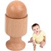 Generico Sonaglio in legno per bambino, Dischi ad incastro Giocattoli per bambini in legno per impugnatura da allenamento, Giocattolo neonato in legno per regali per bambini e bambine