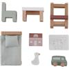 Little Dutch 7119 - Set da gioco in legno FSC per casa delle bambole, 8 pezzi