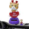 Generic Animali danzanti ad energia solare,Animali bobblehead solari,Figure da tavolo con animali danzanti | Simpatica figura da cruscotto, ornamento da tavolo con animali di San per la decorazione del crusco