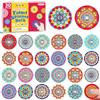 SCIONE 30 Pezzi Mini Fidget Spinner Regalini Fine Festa Compleanno, 15 Temi Mandala Esotico, Gadget Compleanno Bambini, Premi Classe, Giochi Sensoriali, 3.8 cm