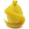 Fyunlle Set di uova di drago viper-stampato 3D, serpente mobile (30 cm) + uovo apribile (7 x 7 x 9 cm), plastica PLA ecologica, per Pasqua, decorazione da scrivania, cosplay e antistress (oro seta)
