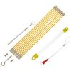 NINMORTH Set di 10 cavi in fibra di vetro, 45 cm, giallo | 10 aste flessibili, ciascuna lunga 45 cm, in fibra di vetro resistente all'abrasione, ideale per spazi ristretti