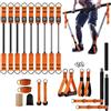 Salyeeluly Kit Pilates Bar Per Casa Pilates, Resistenza Regolabile | Attrezzo Allenamento Total Body Multifunzionale Per Donne Adulti Principianti Appassionati Di Fitness