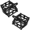KRUMAD Pedali per bicicletta, MTB, Gravel, piatti, antiscivolo | lega di alluminio, 9,5 x 9 cm, 396 g, adatto per mountain bike, compatibile con ghiaia, pedali piatti, superficie antiscivolo