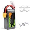 HJGHY Batteria al Litio per droni 14,8 V 100C | Batteria per droni da corsa 11,1 V 2300 mAh; batterie al litio per aeromodelli 14,8 V 1550 mAh / 2300 mAh