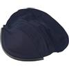 NINMORTH Collare a doppio strato in pelle per casco da saldatura, nero | Copertura avvolgente, blocca scintille e calore, protegge dalle radiazioni, in pelle nera, 46 x 43 cm
