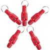 HANABASS 5 Pezzi Clip di Sgancio per Downrigger a Tensione Forte, Rosso ABS | Regolazioni Rapide, Rilascio Immediato, per Pescatori in Mare e Acqua Dolciastre, Compatibile con Bilancieri e Piombi