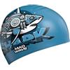 Mad Wave Shark - Cuffia da nuoto in silicone per bambini