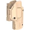 OMITAC OWB Fodina con clip da cintura Kaki per Glock 17/22/31 Gen1-4 G17 Gen5 | Mano Destra, Clip Doppio Sgancio, Ritenzione Livello 2, Gen 1-5 Compatibile, Glock 17 Gen 5