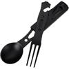 Générique Campeggio Spork, Steel Utensil, Bottle Opener, Dining Tool for Hiking | Portable Cutlery, Metal Spork, Cap Opener, Eating Tool for Backpacking Camping Kitchen