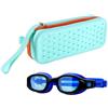 Rukjmqi Custodia occhiali da nuoto Contenitore Capiente e Traspirante | Custodia In Silicone Per Occhiali Da Nuoto Per adulti bambini ragazzi bordo piscina mare giochi asciugamano cappello