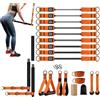 Generico Pilates Bar Kit Per Donne Resistenza Regolabile Allenamento Muscolare | Attrezzo Per Esercizi Body Shaping Multifunzionale Per Donne Adulti Principianti Appassionati Di Fitness