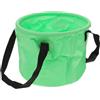 VANZACK Secchio Pieghevole Portatile 10l per Campeggio Pesca | Tessuto a Rete e Pvc, Si Appiattisce, Mantiene Asciutti Contenuti e Indumenti Bagnati Colore Casuale