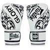 Fairtex Glory - Guantoni da boxe in pelle per MMA, Muay Thai, Kickboxing, K1, karate, allenamento e pugilato, BGVG2 White, 16 oz
