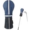 Generico Copertura Per Mazze Da Golf Avvolgimento Con Adattamento Elastico E Fodera | Copri Driver Resistenti Strappo Per Mazze Da Golf Per Uomo E Donna, Regalo Per Compleanno E Natale, Da Ester
