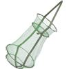 DECHOUS Cage da Pesca in Rete a Sacco Coulisse, Nylon Verde | Rete Spessa Rivestita, Maglia Profonda e Chiusa, Trasporto Facile, per Granchi e Gamberetti