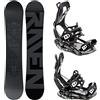 RAVEN Set da Snowboard Snowboard Solid Steel + Attacco Fastec FT360 Nero