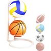 Generic Basketball Rack - Cremagliera da calcio | Supporto a sfera rimovibile | Supporto verticale per pallacanestro, calcio volleyball, rugby. Rack da calcio per pallacanestro