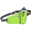 Generic Pack Bottle Holder Zipper Organizer regolabile, Verde, Bellezza di massa | Borsa per bottiglia d'acqua, tasche con cerniera, cinturino elastico, accento riflettente, passeggiate fitness
