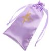 INOOMP Borsa per Scarpe da Ballo in Raso Lilla, Coulisse | Protezione Dalla Polvere, Superficie Morbida e Liscia, per Scarpette Danza e Collant, Pratica in Classe