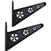 OUNONA Supporto da Parete per Snowboard e Skateboard, Gancio Nero in PP | Montaggio Semplice, Risparmio di Spazio a Pavimento, per Corridoio e Garage, Compatibile Casco e Longboard