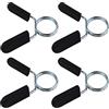 DOULEIN Clip a Molla per Bilanciere, 4 Pezzi Clip per manubri Morsetti da Bilanciere Palestra Collari con Clip a Molla Chiusure a Molla per Manubri Fitness