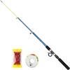 Generico Canna da Pesca Kit di Attrezzatura Telescopica Mini 110 cm per Bambini | Canna da Pesca per Viaggio Per il Compleanno dei Bambini e Ragazzi in Fiume Lago Acqua Salata