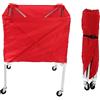 SUNFECILI Carrello Pieghevole per Attrezzature per Palloni Carrello Portaoggetti Mobile per Palline in Lega di Alluminio di Grande capacità, Carrello per Pallavolo con Ruote Portatile per