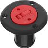 DIYEAH Tappo Serbatoio Gas Barca Φ38mm Plastica Nero Rosso Catena | Ricambio Marino, Chiusura Sicura del Serbatoio, Manutenzione Semplice, per Barche e Gite