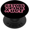 Breast Cancer Awareness Shopp Gators rosa fuori il supporto del mese di sensibilizzazione del cancro al seno PopSockets PopGrip Adesivo