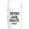 Sewing Sewists / Fabric Club Halloween D Custodia per iPhone 17 Pro Costume da prigioniero di cucito per Halloween