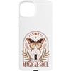 Mystical Graphics Custodia per iPhone 15 Plus Celestial Moth Butterfly Moon Phase Magical Soul