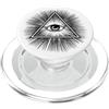 Occult Esoteric Pyramid Eye Triangle Sym All Seeing Eye Piramide Triangolo Occulto Geometria sacra PopSockets PopGrip per MagSafe